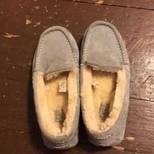 Grey UGG slippers